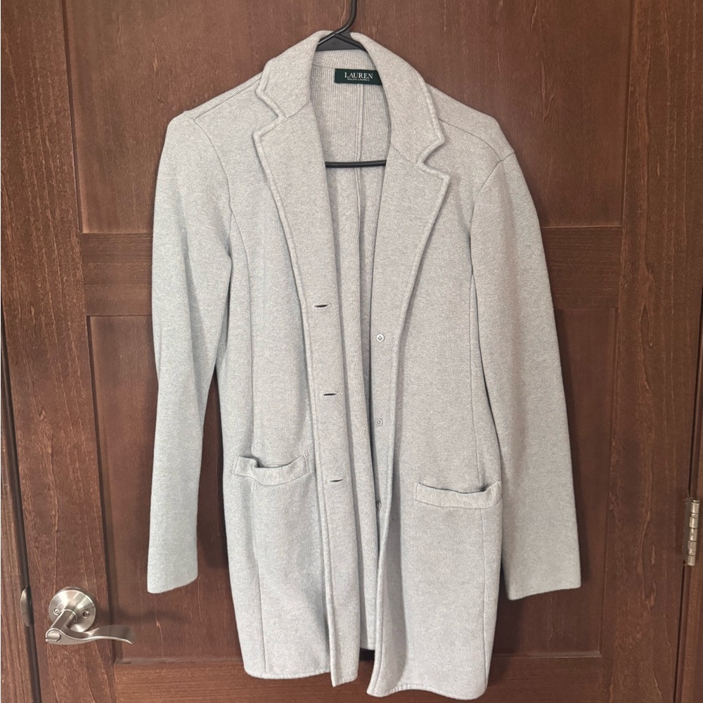 Ralph Lauren Women's Gray Blazer Coat